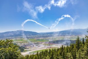 Heart in the sky above the race track of the Red Bull Ring